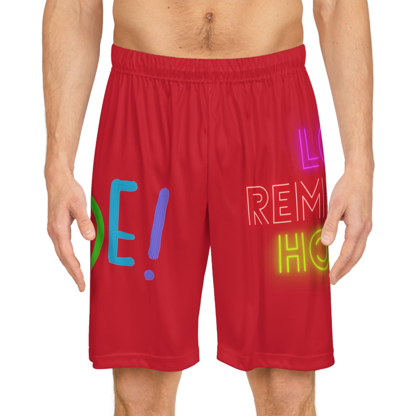 Basketball Shorts: LGBTQ Pride Dark Red