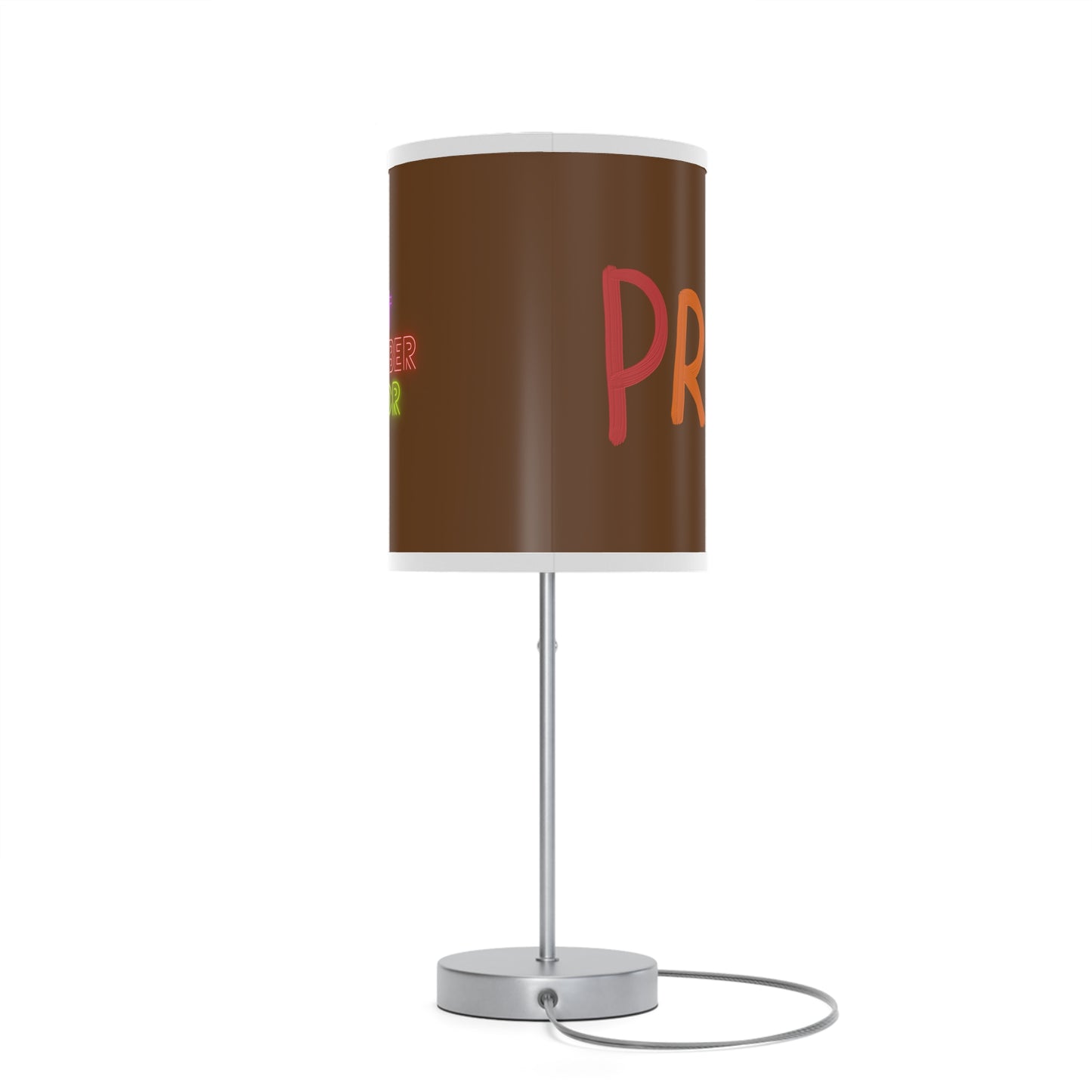 Lamp on a Stand, US|CA plug: LGBTQ Pride Brown 