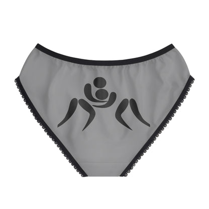 Women's Briefs: Wrestling Grey