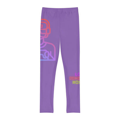 Youth Full-Length Leggings: Gaming Lite Purple