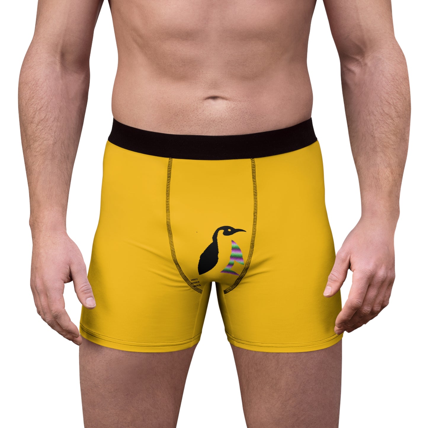 Men's Boxer Briefs Football Yellow