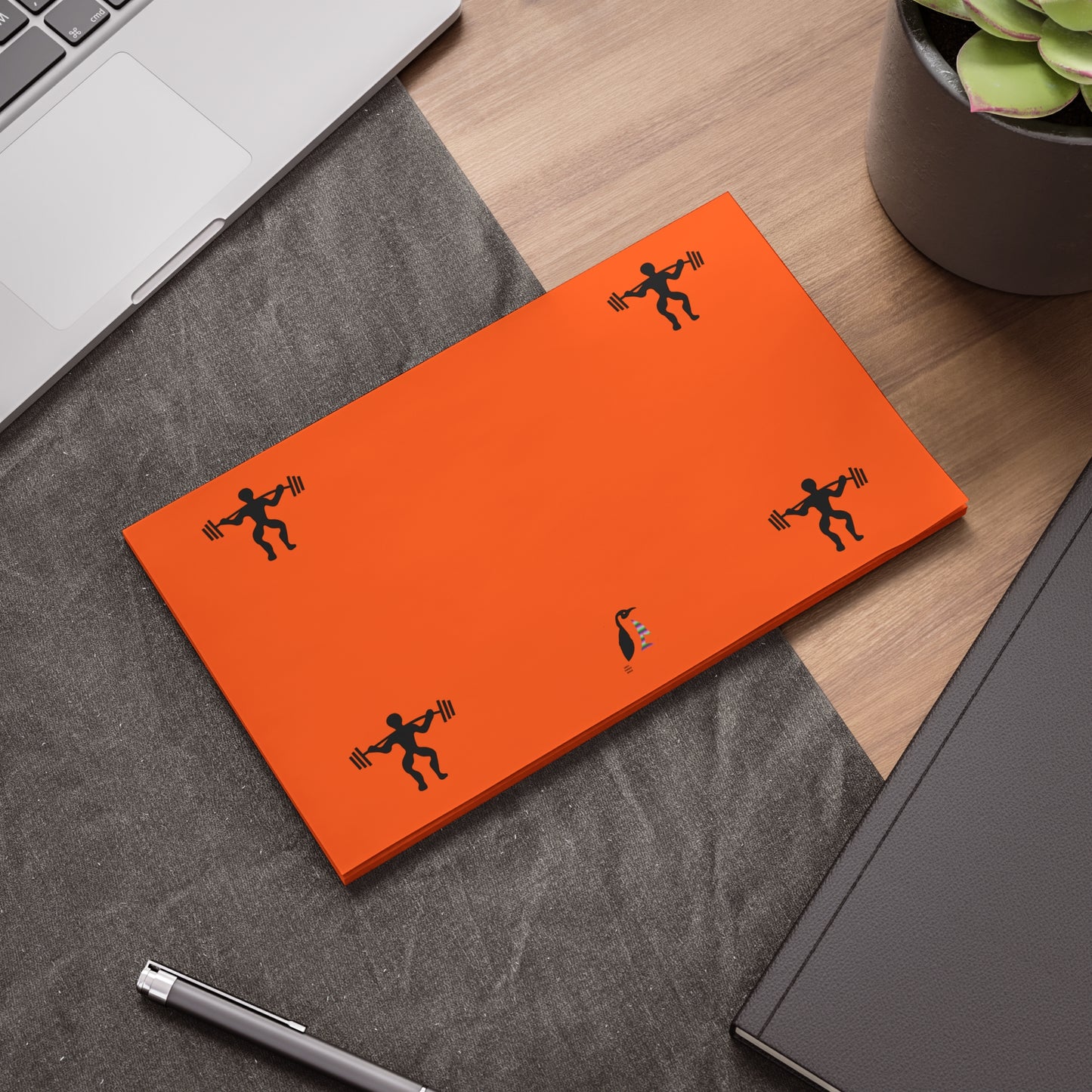 Post-it® Note Pads: Weightlifting Orange