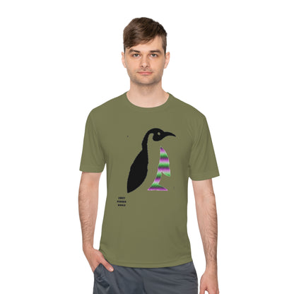 Moisture Wicking Tee: Crazy Penguin World Logo #2