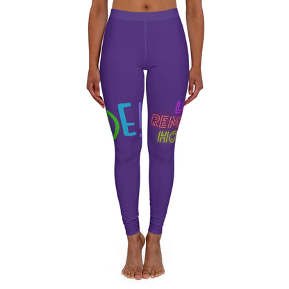 Women's Spandex Leggings: LGBTQ Pride Purple