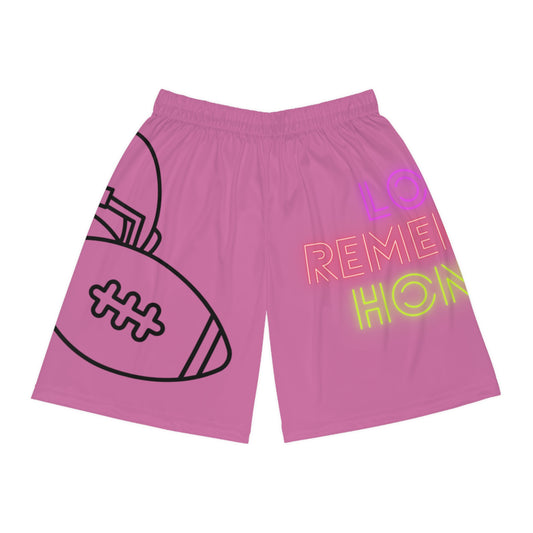 Basketball Shorts: Football Lite Pink