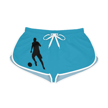 Women's Relaxed Shorts: Soccer Turquoise