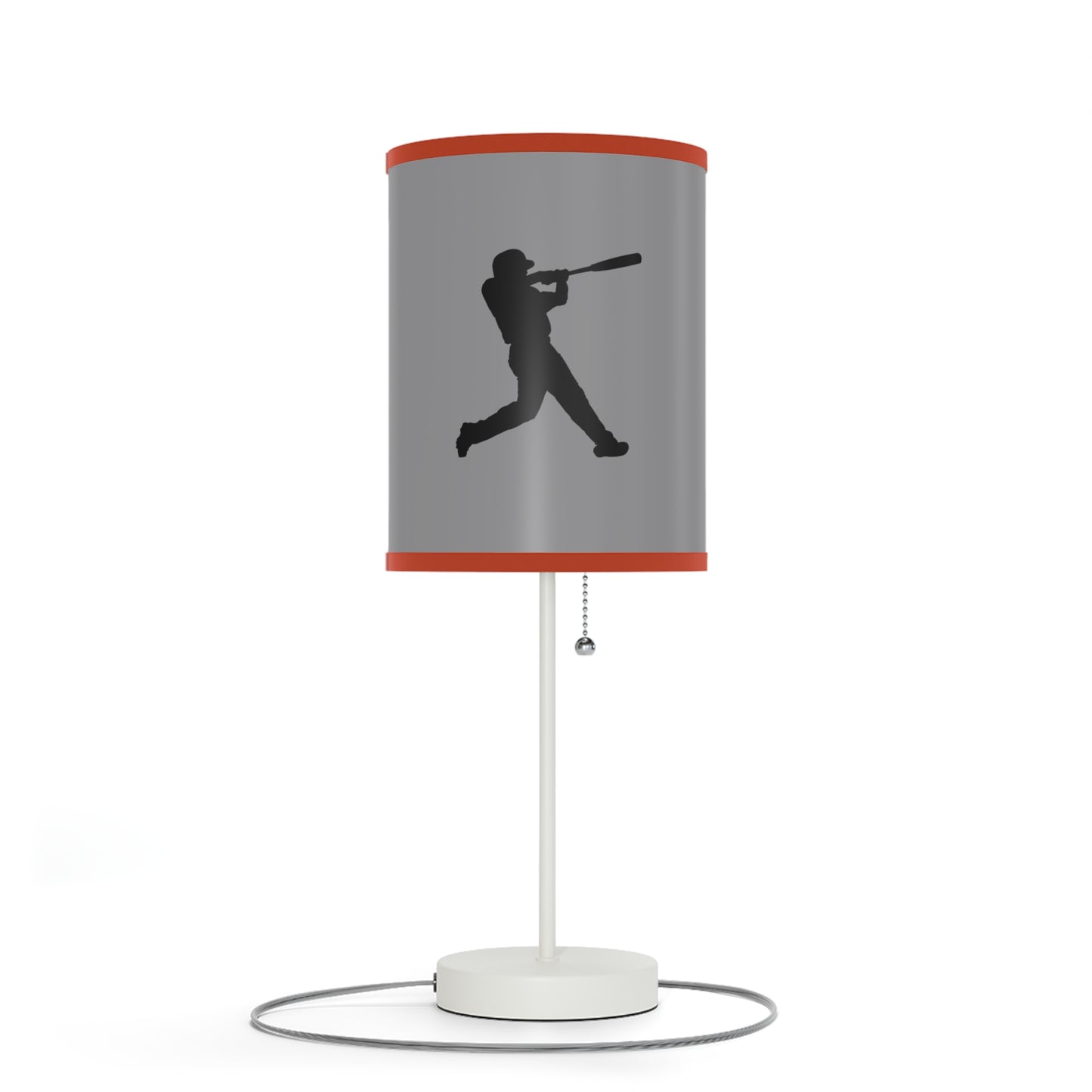 Lamp on a Stand, US|CA plug: Baseball Grey