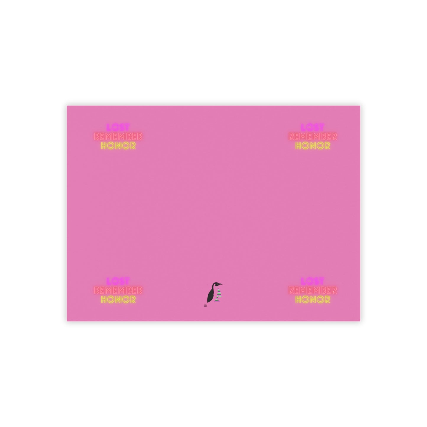 Post-it® Note Pads: Lost Remember Honor Lite Pink