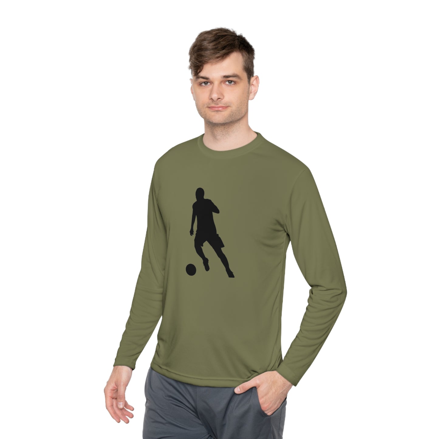 Lightweight Long Sleeve Tee: Soccer #1