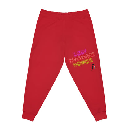 Athletic Joggers: Soccer Dark Red