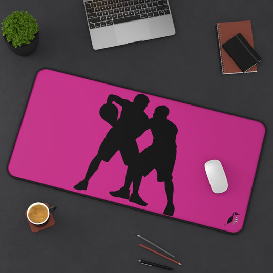 Desk Mat: Basketball Pink