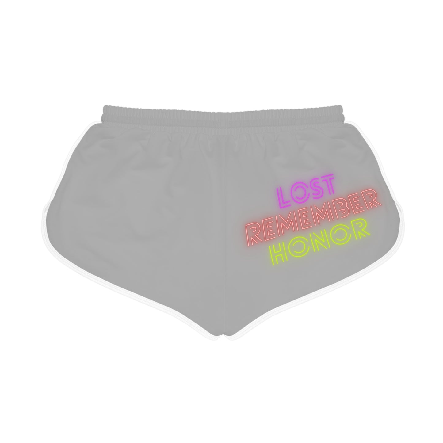 Women's Relaxed Shorts: Crazy Penguin World Logo Lite Grey