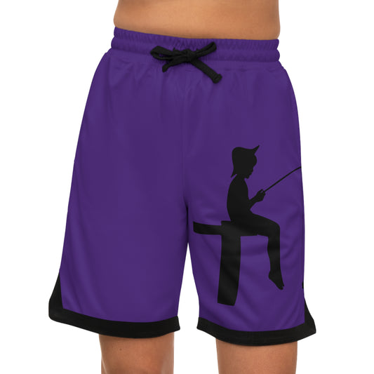 Basketball Rib Shorts: Fishing Purple