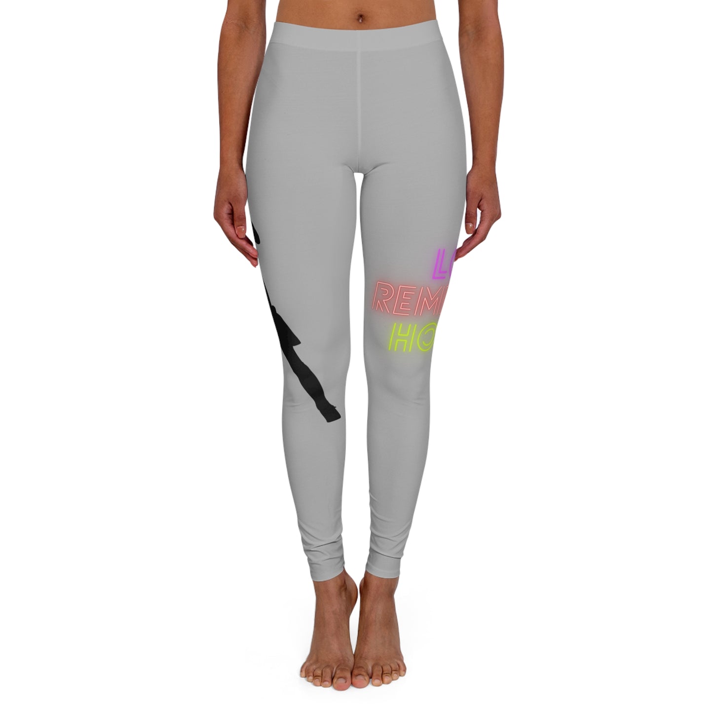 Women's Spandex Leggings: Soccer Lite Grey