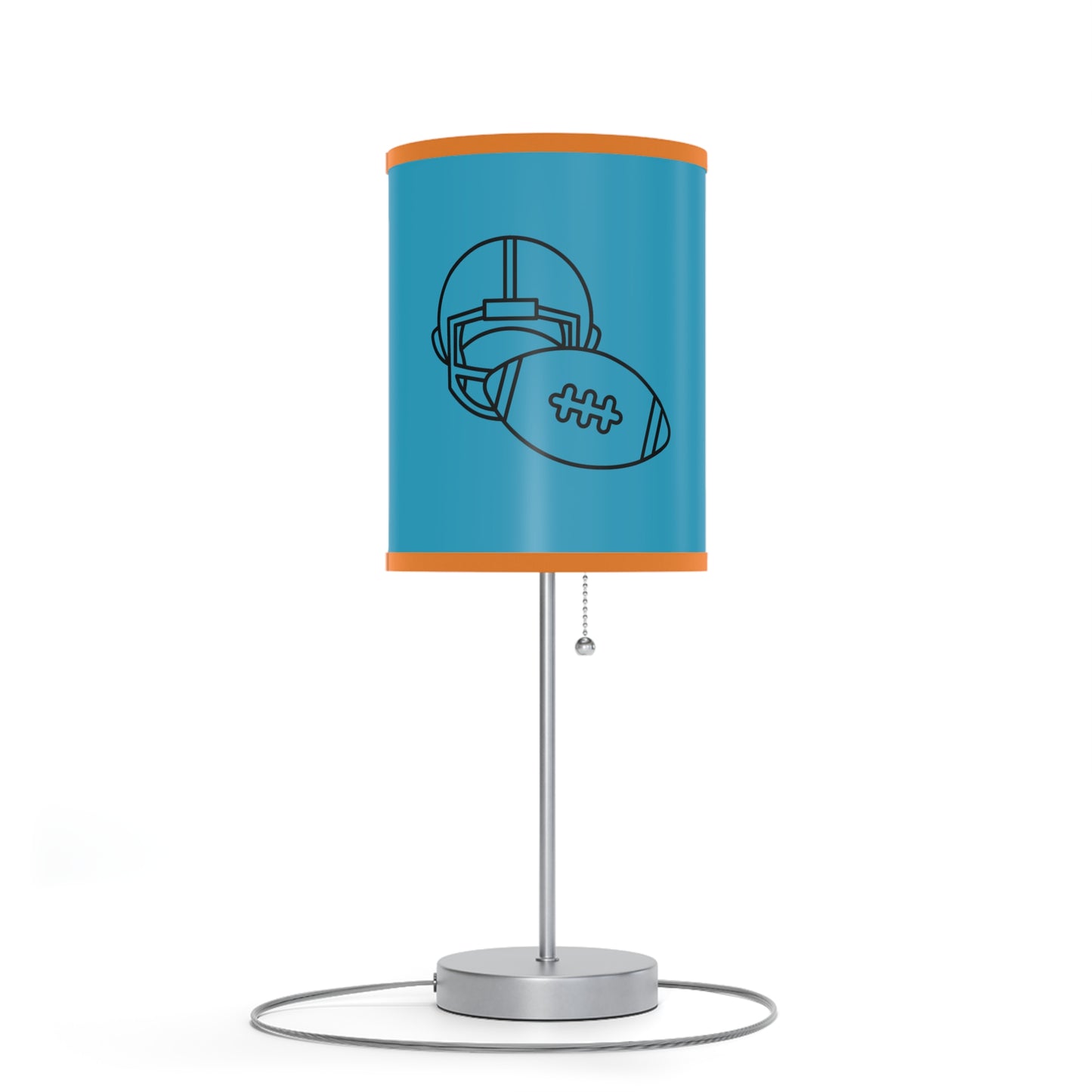 Lamp on a Stand, US|CA plug: Football Turquoise 