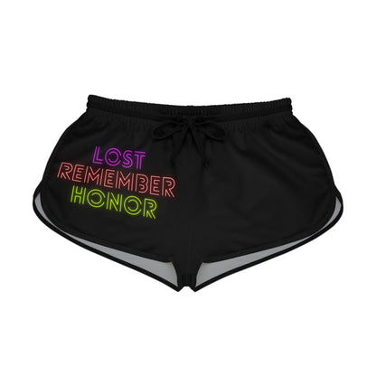 Women's Relaxed Shorts: Lost Remember Honor Black