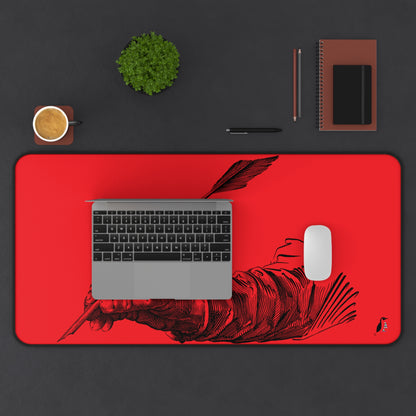 Desk Mat: Writing Red