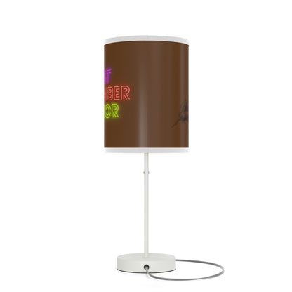 Lamp on a Stand, US|CA plug: Writing Brown