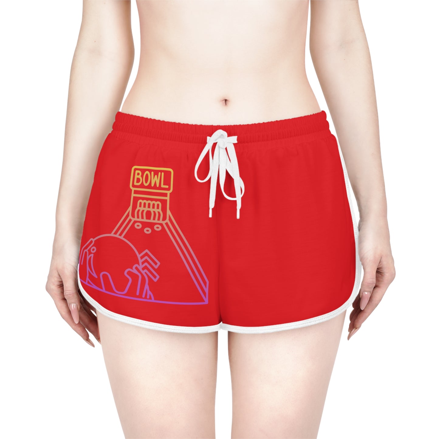 Women's Relaxed Shorts: Bowling Red