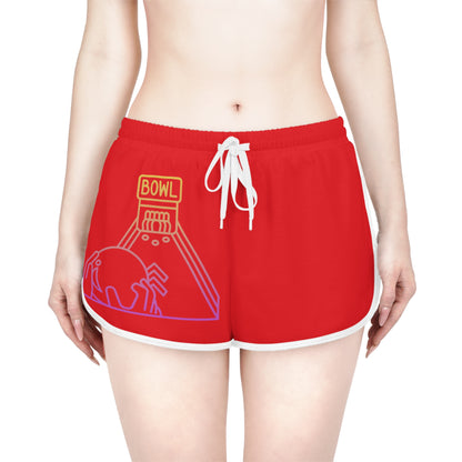 Women's Relaxed Shorts: Bowling Red