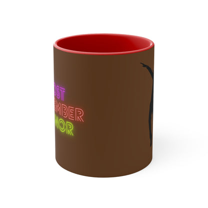 Accent Coffee Mug, 11oz: Dance Brown