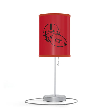 Lamp on a Stand, US|CA plug: Football Dark Red