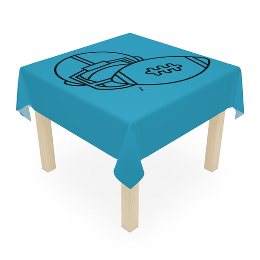 Tablecloth: Football Turquoise