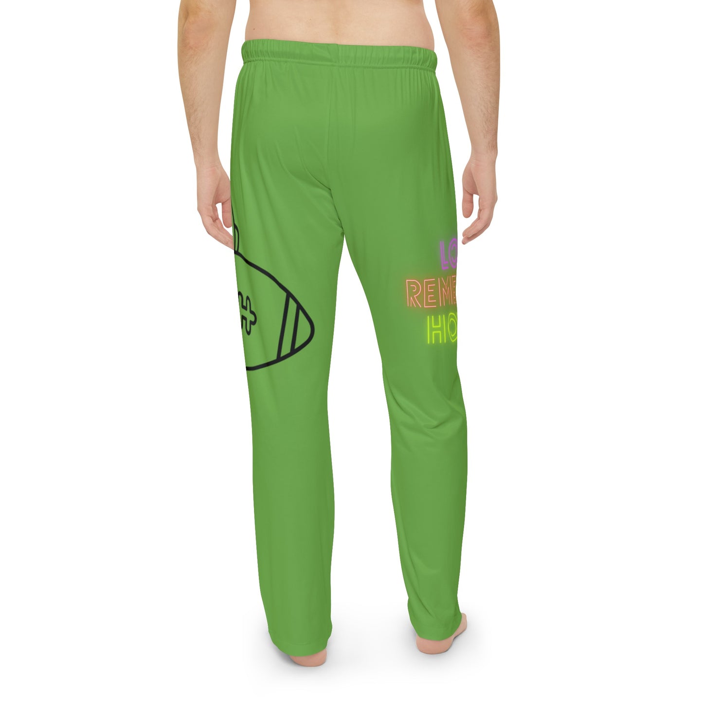 Men's Pajama Pants: Football Green