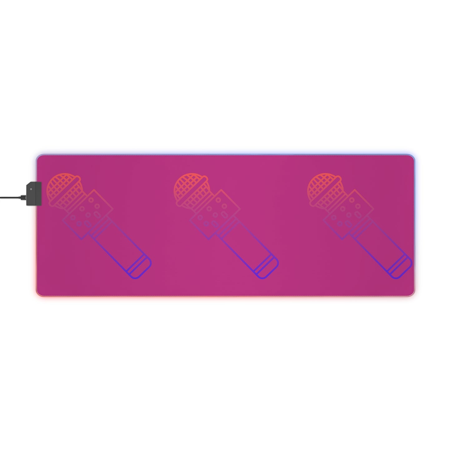 LED Gaming Mouse Pad: Music Pink