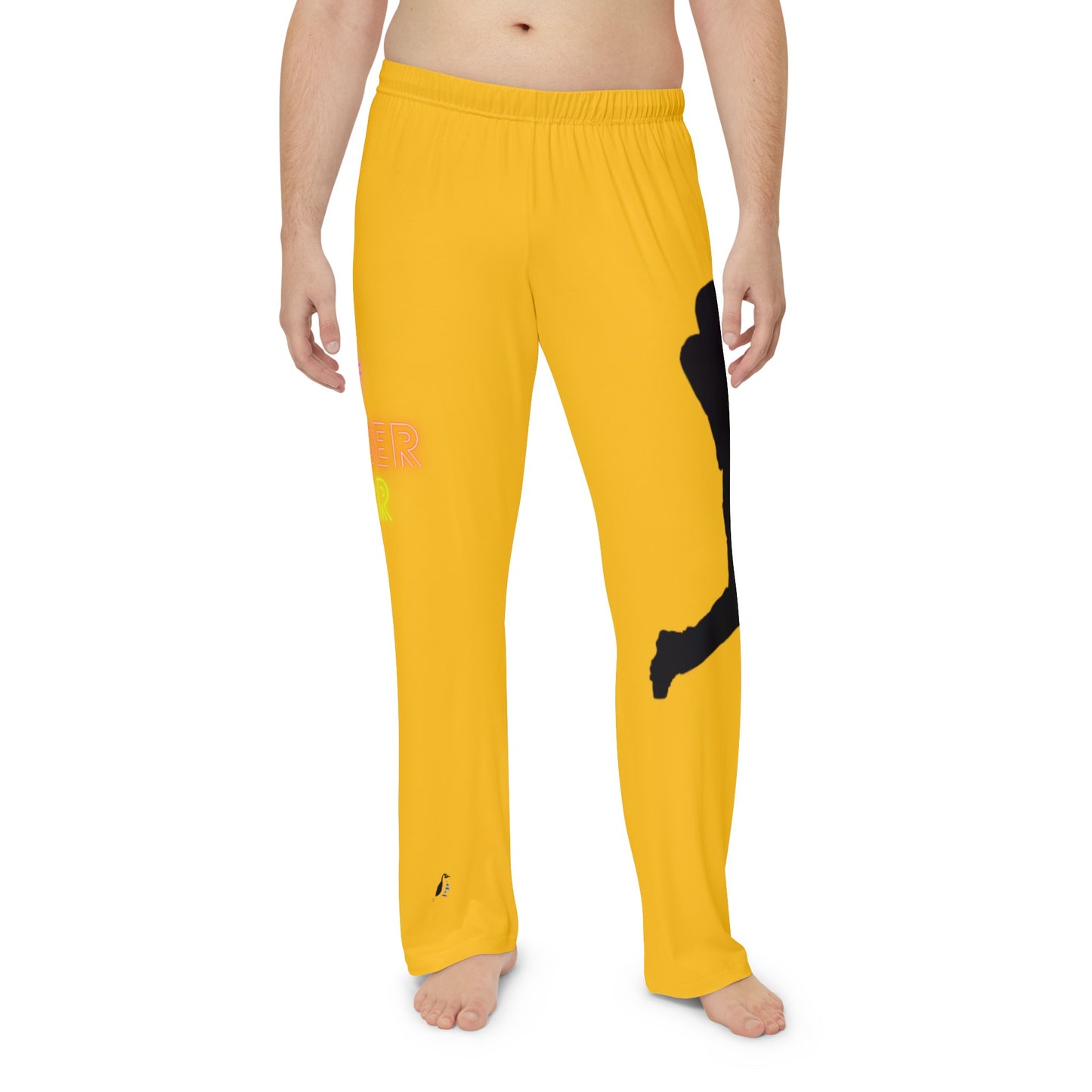 Men's Pajama Pants: Baseball Yellow