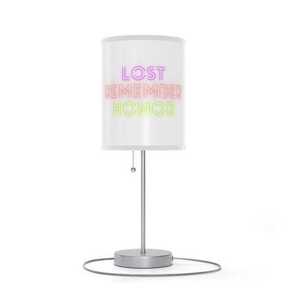 Lamp on a Stand, US|CA plug: Wolves White