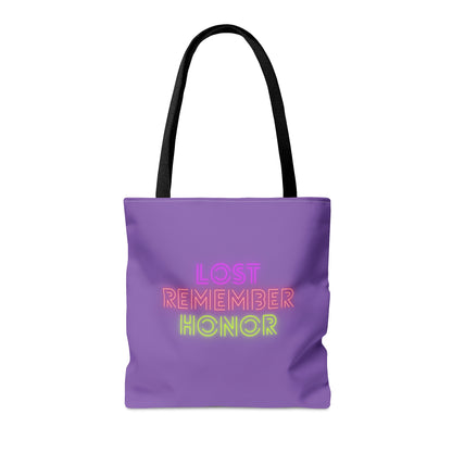 Tote Bag: Crazy Penguin World Logo Lite Purple