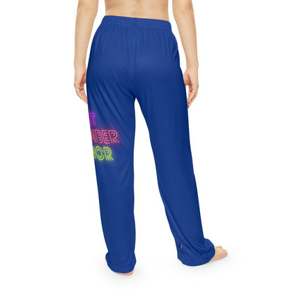 Women's Pajama Pants: Lost Remember Honor Dark Blue