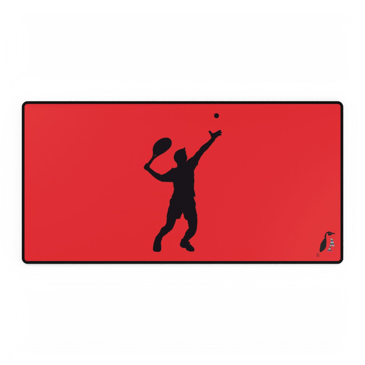 Desk Mats: Tennis Red