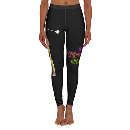 Women's Spandex Leggings: Golf Black