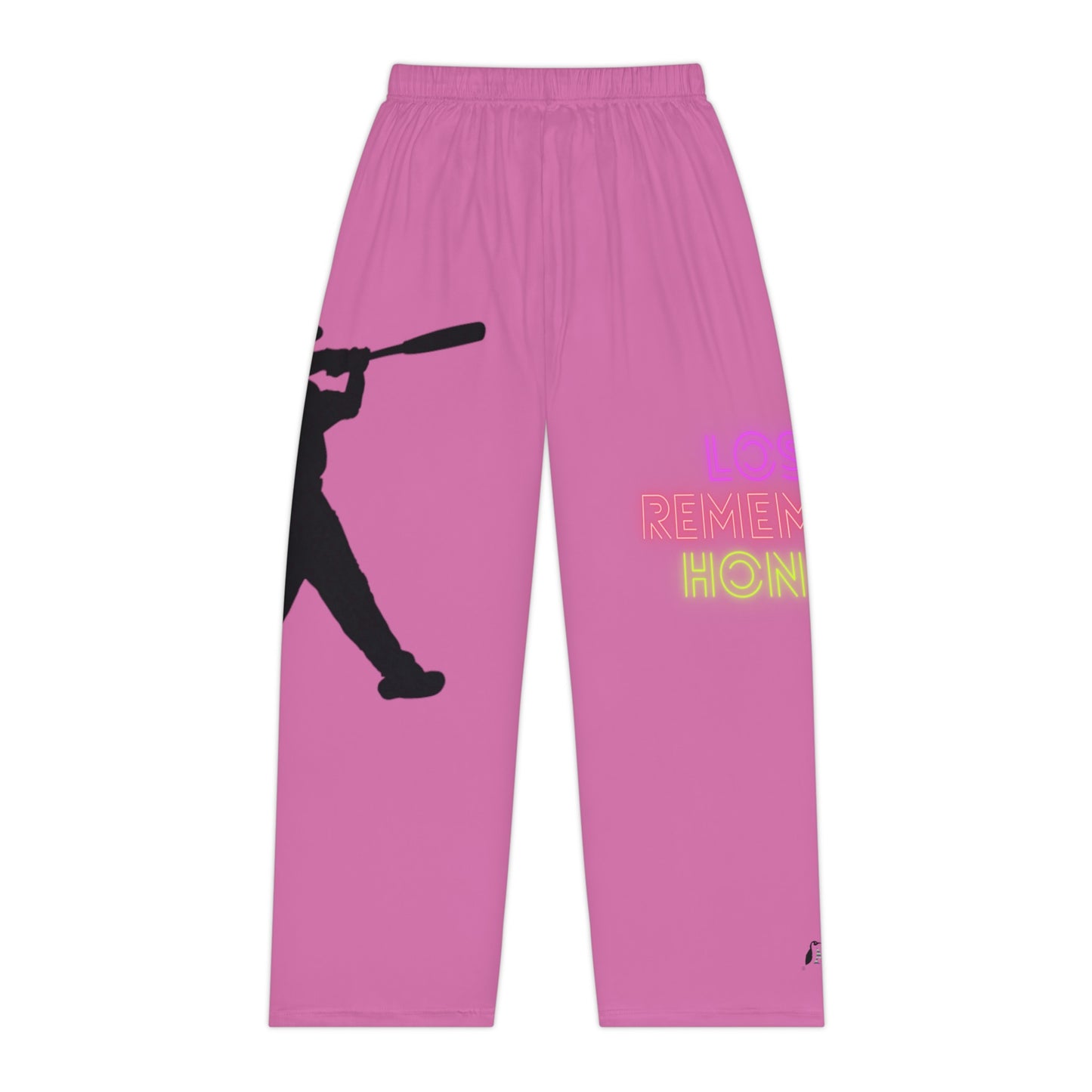 Women's Pajama Pants: Baseball Lite Pink