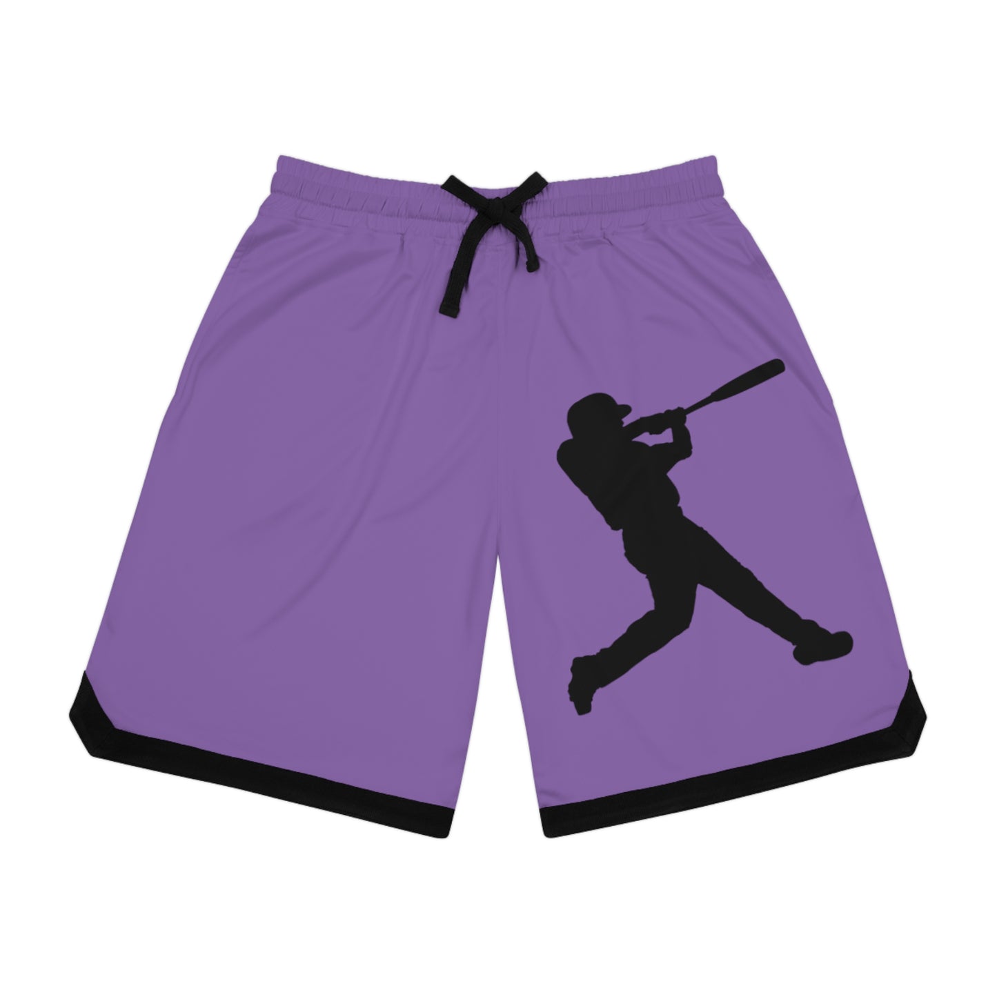 Basketball Rib Shorts: Baseball Lite Purple