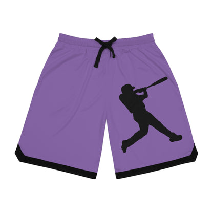 Basketball Rib Shorts: Baseball Lite Purple