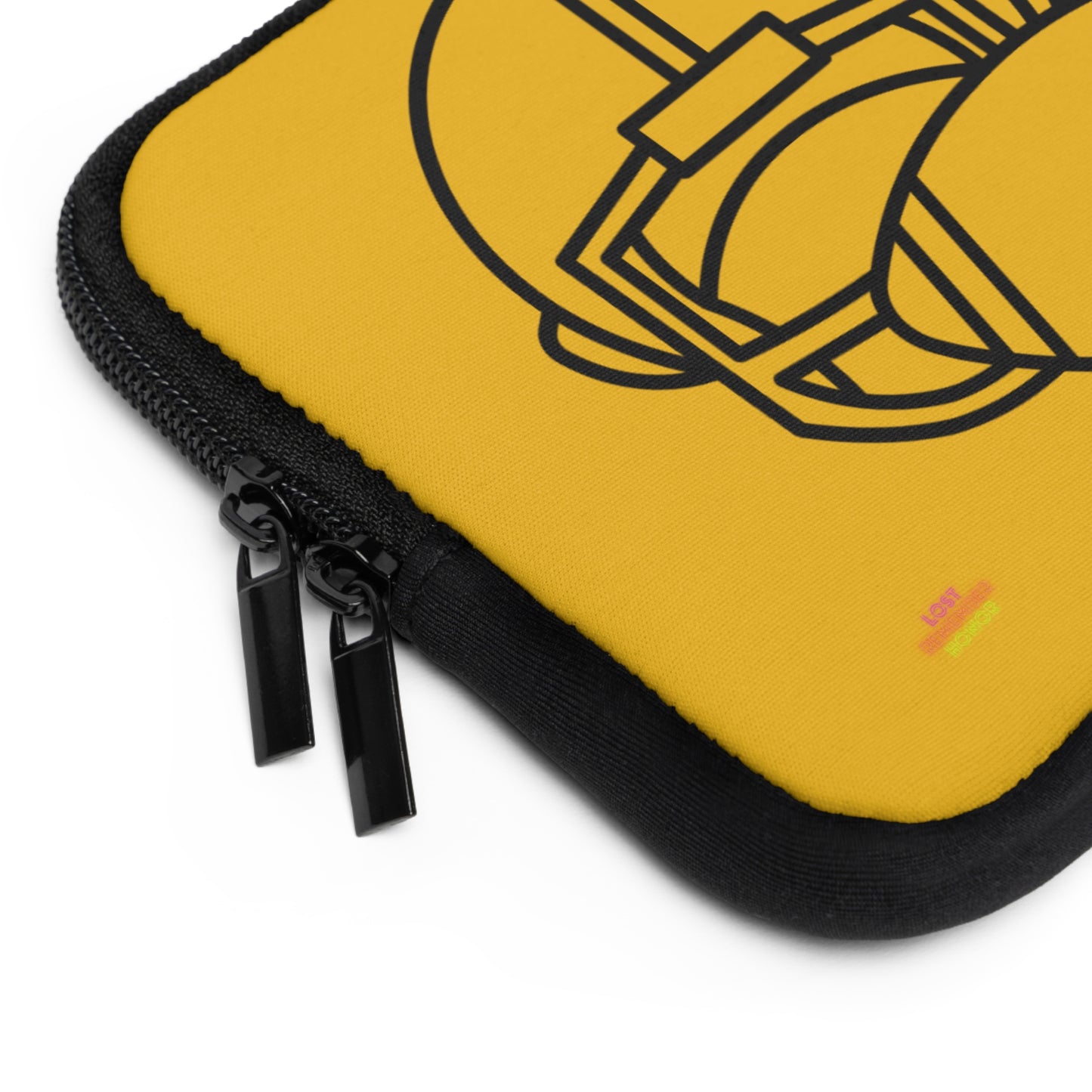 Laptop Sleeve: Football Yellow