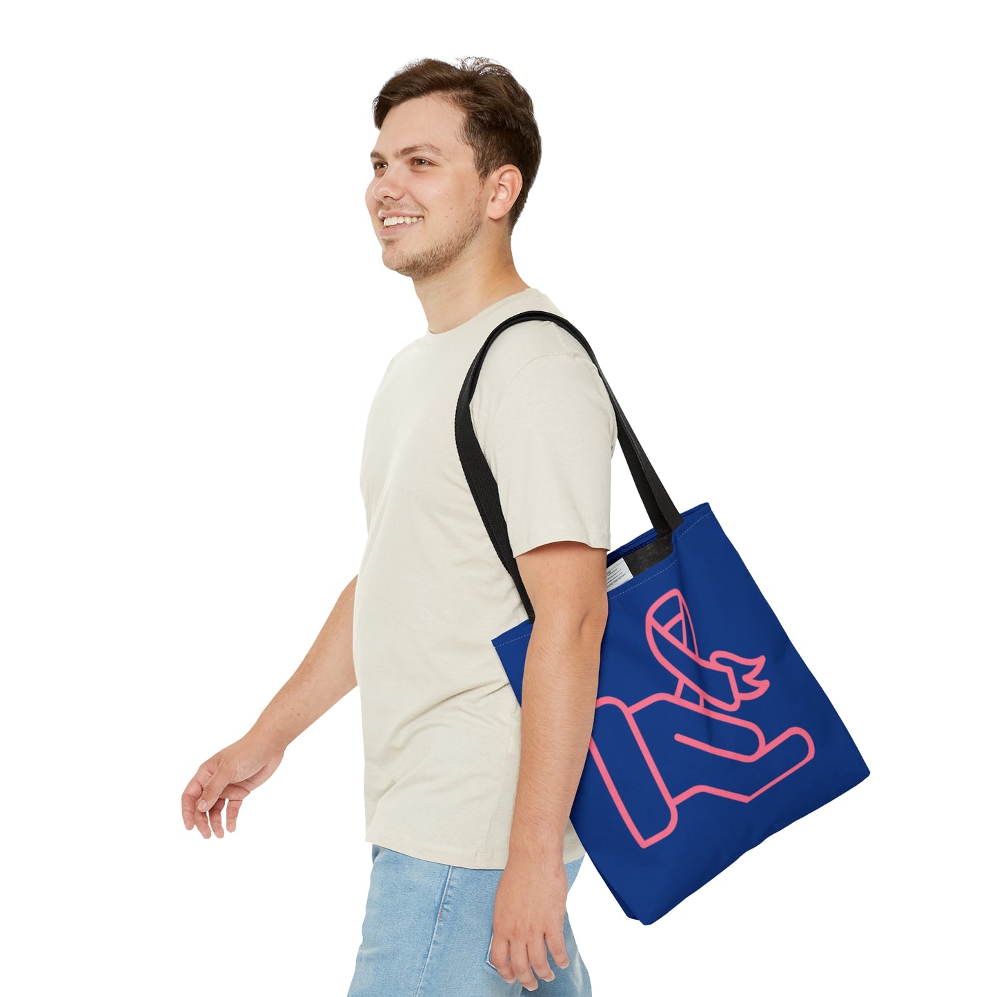 Tote Bag: Fight Cancer Dark Blue