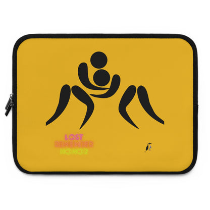 Laptop Sleeve: Wrestling Yellow