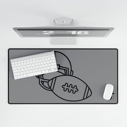 Desk Mats: Football Grey