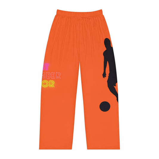 Pambabaeng Pajama Pantalon: Soccer Orange 