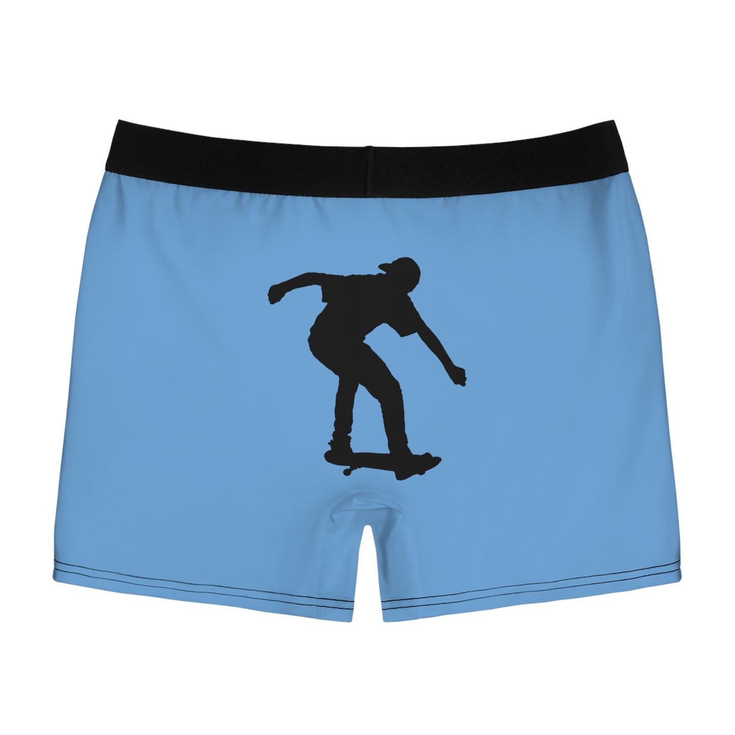 Men's Boxer Briefs: Skateboarding Lite Blue