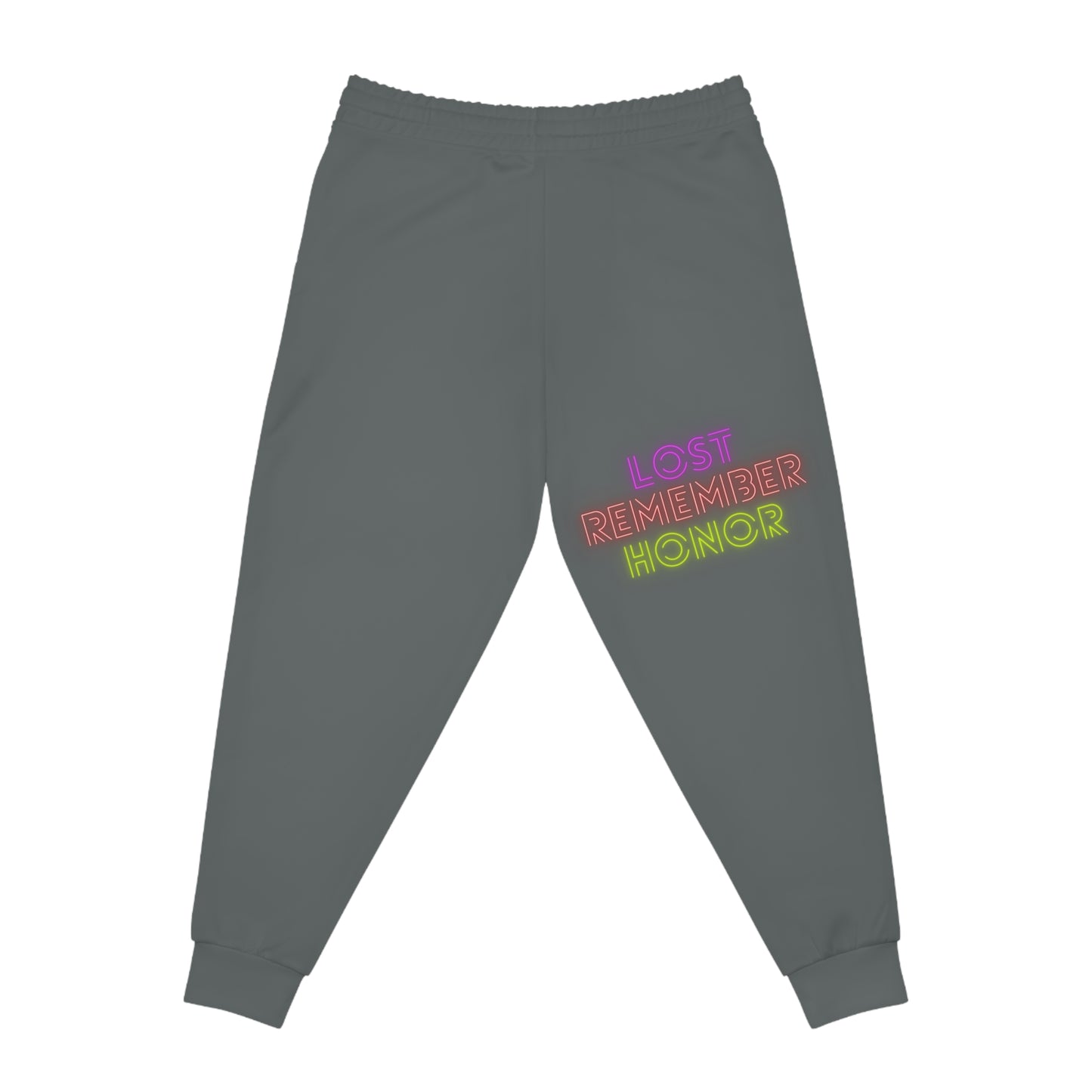 Athletic Joggers: Crazy Penguin World Logo Dark Grey