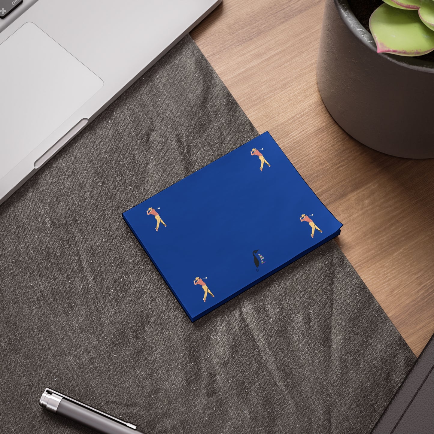 Post-it® Note Pads: Golf Dark Blue