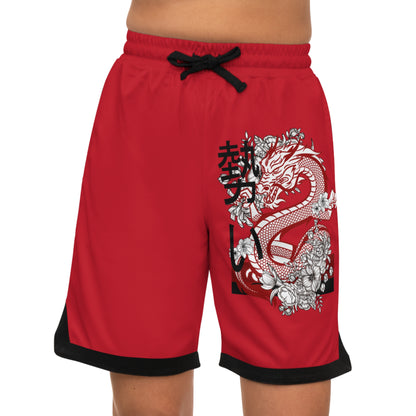 Basketball Rib Shorts: Dragons Dark Red