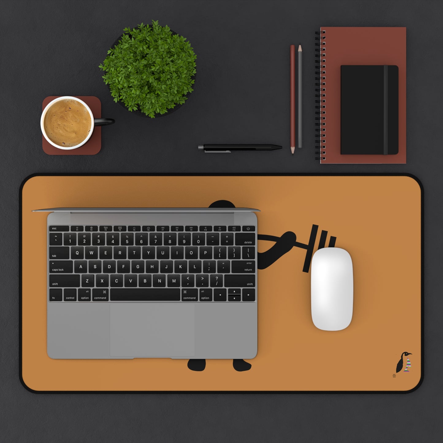 Desk Mat: Weightlifting Lite Brown