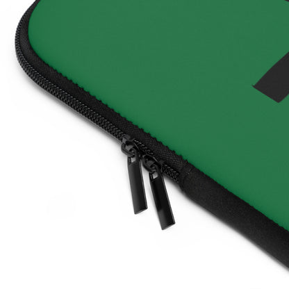 Laptop Sleeve: Fishing Dark Green