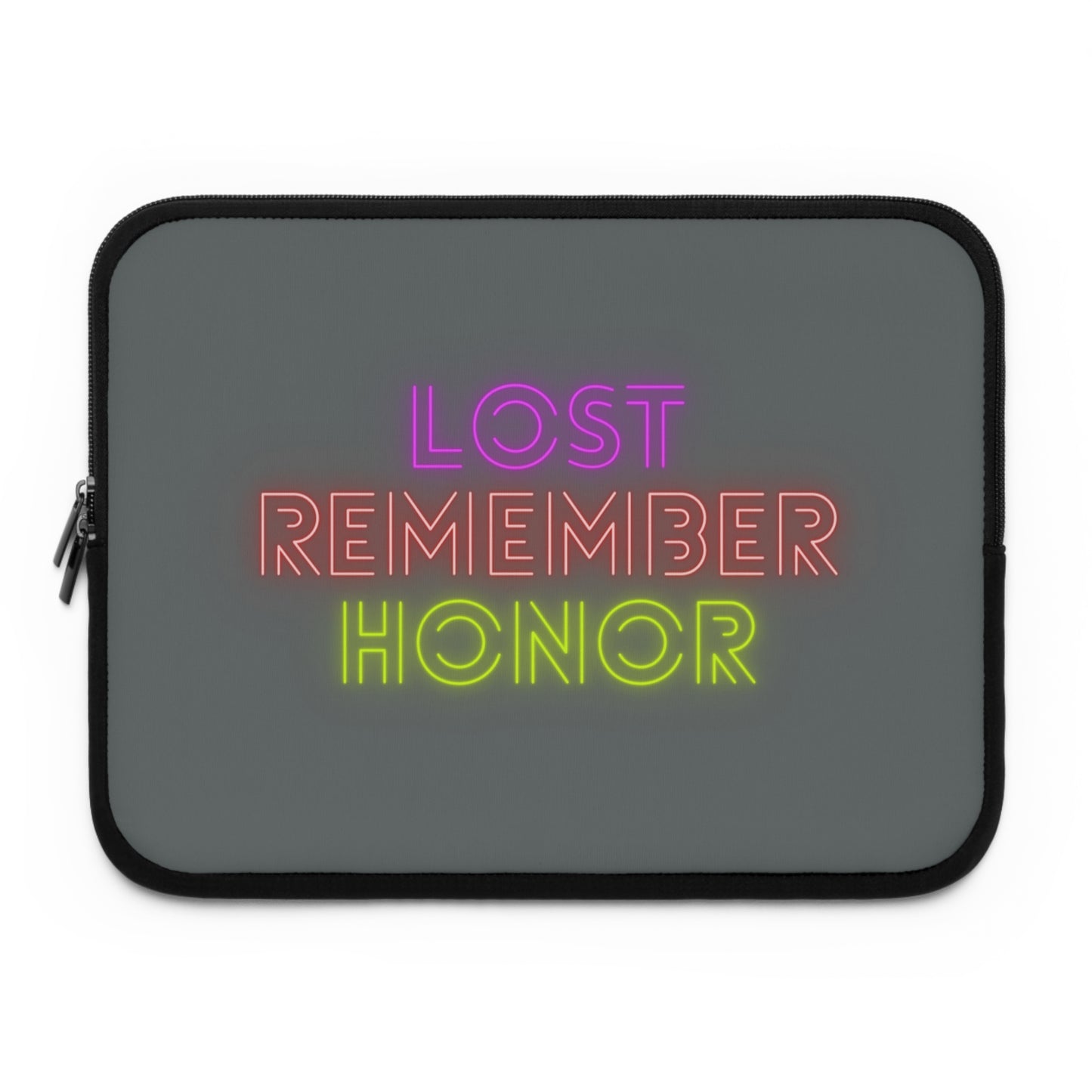 Laptop Sleeve: Lost Remember Honor Dark Grey